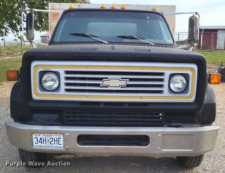 image for item LS9770 1986 Chevrolet C60  dump flatbed truck