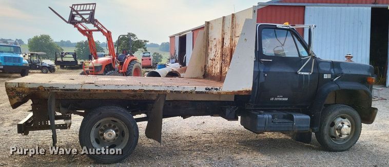 image for item LS9770 1986 Chevrolet C60  dump flatbed truck