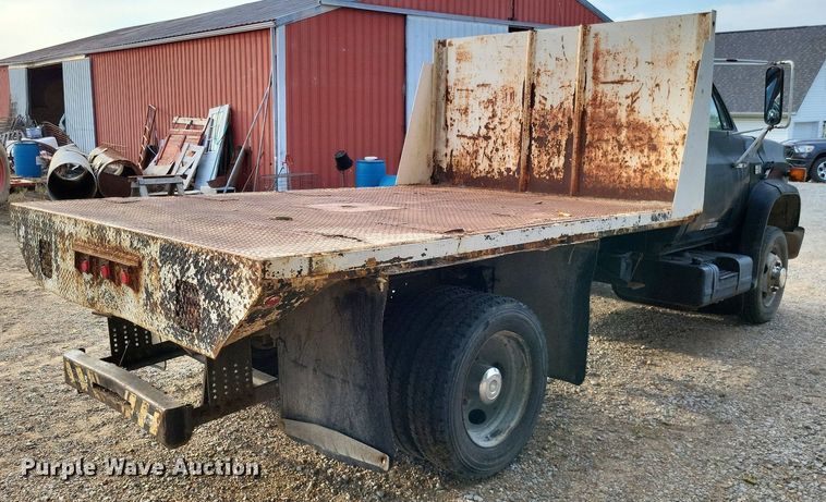 image for item LS9770 1986 Chevrolet C60  dump flatbed truck