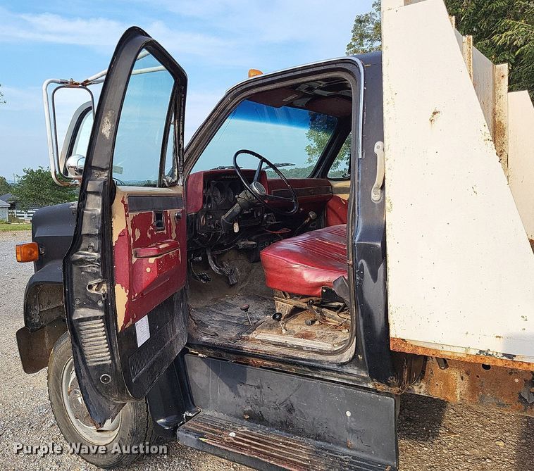 image for item LS9770 1986 Chevrolet C60  dump flatbed truck