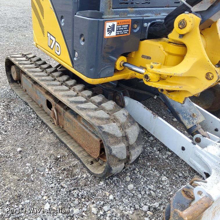 image for item LV9049 John Deere 17D  mini excavator