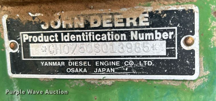 image for item LV9075 1985  John Deere 750  MFWD tractor