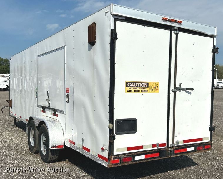 image for item LV9078 2015 C&W trailers 732VT7K2  enclosed cargo trailer