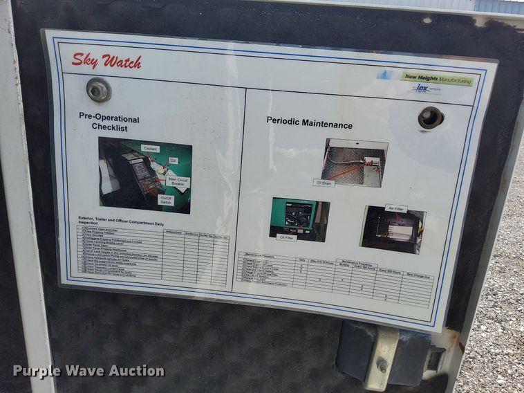 image for item LV9082 Sky Watch JJ7H73  mobile surveillance tower