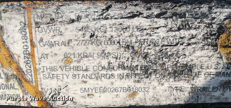 image for item LV9804 2007 Down To Earth DTE8220ER6B  utility trailer