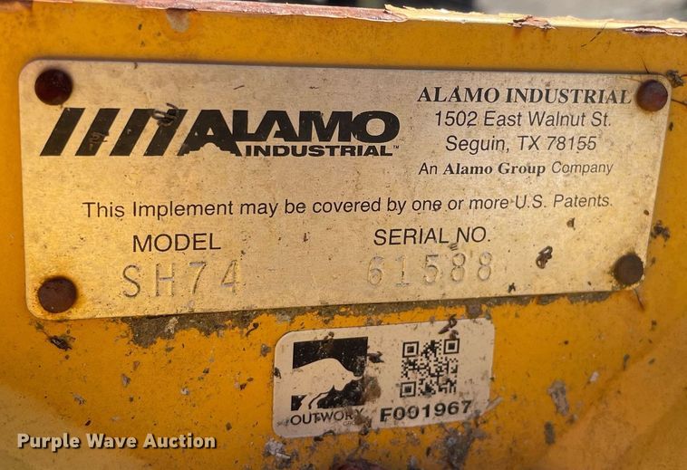 image for item LV9883 Alamo  SH74 flail mower