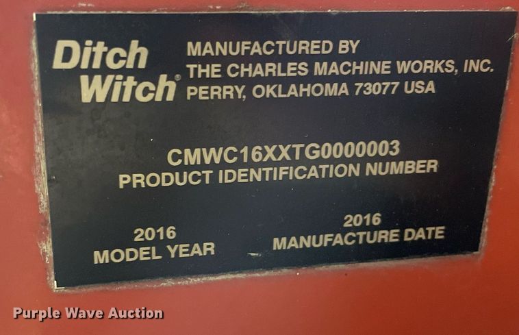 image for item LV9900 2016 Ditch Witch RT12  trencher