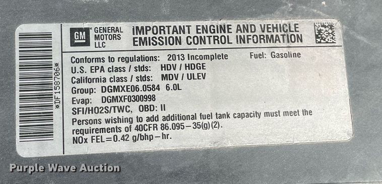 image for item LV9903 2013 Chevrolet Silverado 3500HD  utility bed pickup truck