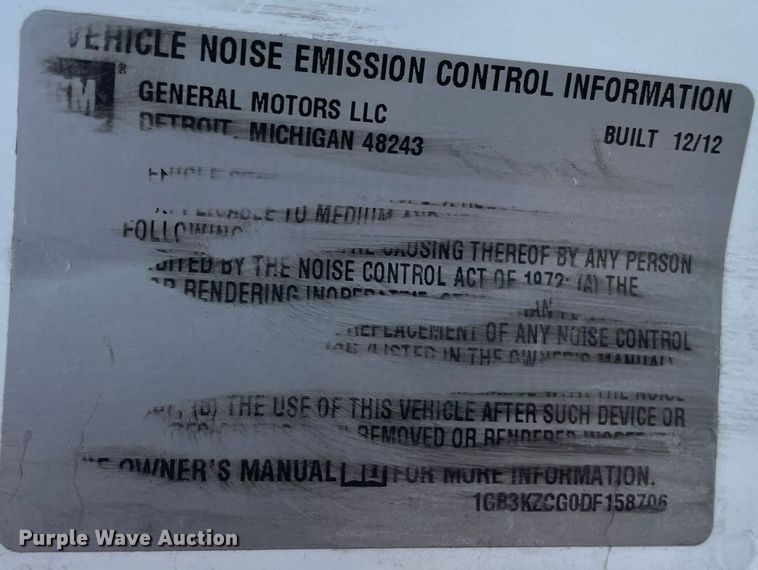 image for item LV9903 2013 Chevrolet Silverado 3500HD  utility bed pickup truck