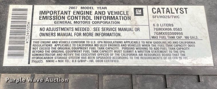 image for item LV9906 2007 Chevrolet Express G3500  utility van