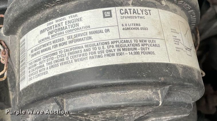 image for item LV9907 2004 Chevrolet Express 3500  utility van