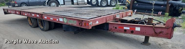image for item LX9693 1994 Trail-Eze D20T28  tilt deck equipment trailer