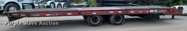 image for item LX9693 1994 Trail-Eze D20T28  tilt deck equipment trailer