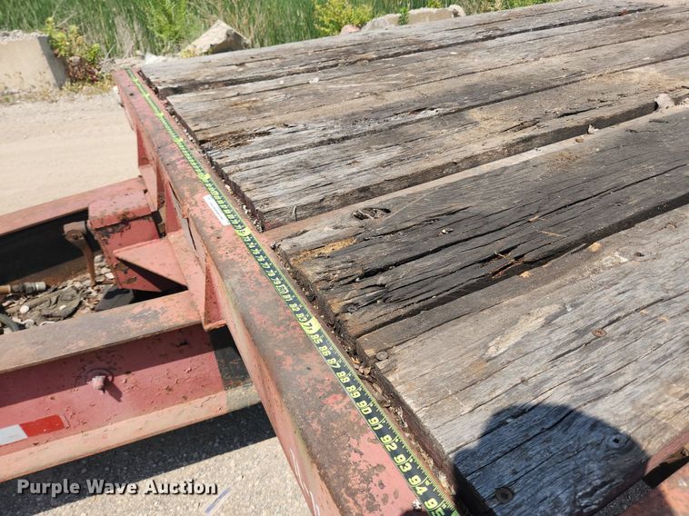 image for item LX9693 1994 Trail-Eze D20T28  tilt deck equipment trailer