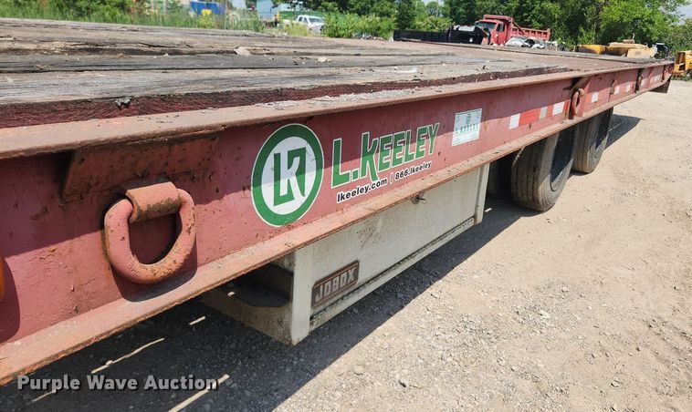image for item LX9693 1994 Trail-Eze D20T28  tilt deck equipment trailer