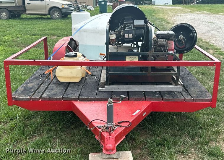image for item MB9666 1998 Shop built  pressure washer trailer