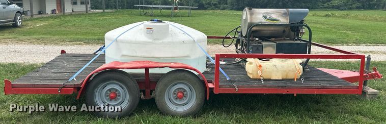 image for item MB9666 1998 Shop built  pressure washer trailer