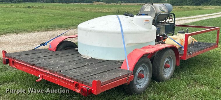 image for item MB9666 1998 Shop built  pressure washer trailer