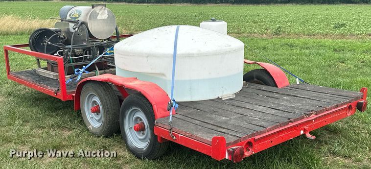 image for item MB9666 1998 Shop built  pressure washer trailer
