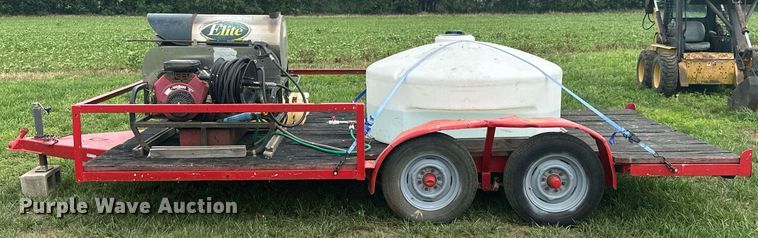 image for item MB9666 1998 Shop built  pressure washer trailer