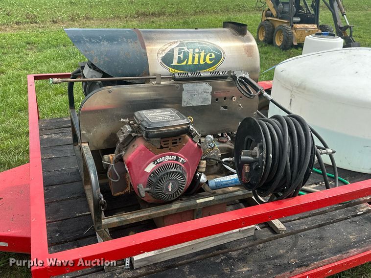 image for item MB9666 1998 Shop built  pressure washer trailer