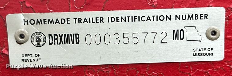 image for item MB9666 1998 Shop built  pressure washer trailer