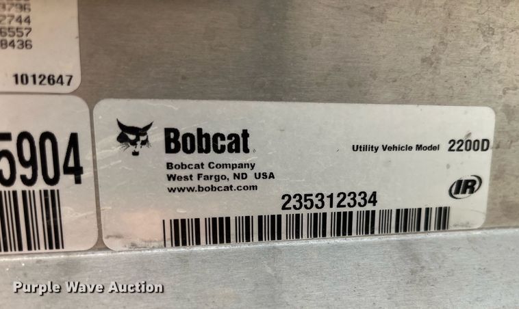 image for item MG9508 2006 Bobcat 2200D  utility vehicle