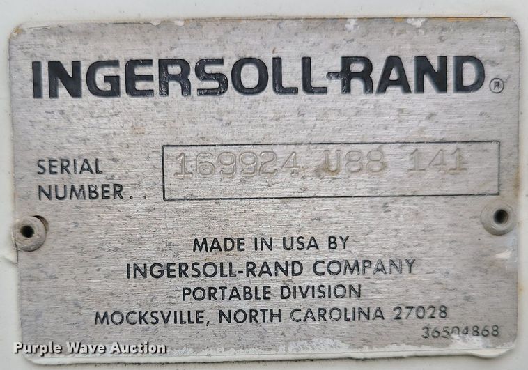 image for item MG9755 Ingersoll Rand  air compressor