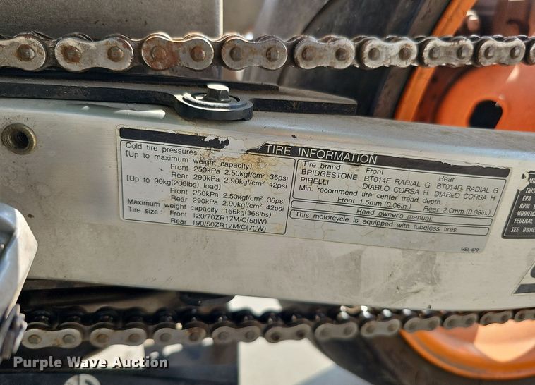 image for item MH9334 2005 Honda CBR1000RR  motorcycle