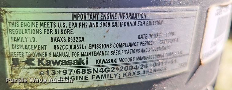 image for item MH9359 2009 John Deere Z925  ZTR lawn mower