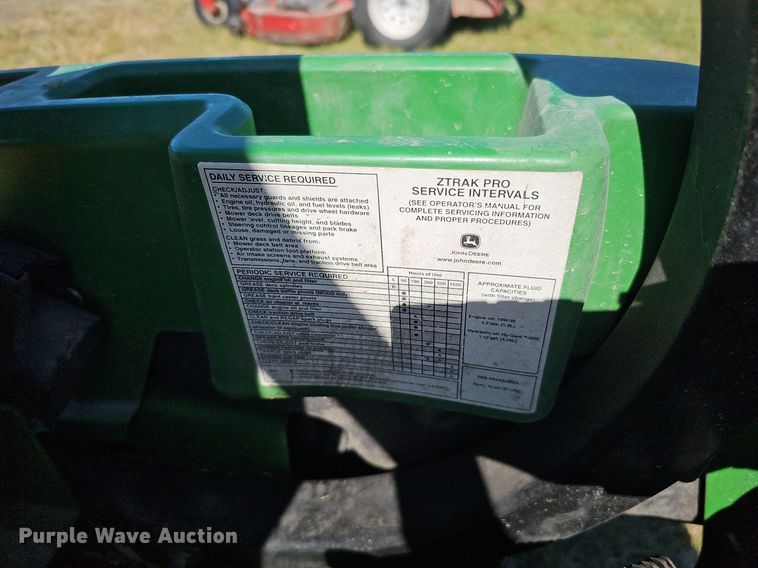 image for item MH9359 2009 John Deere Z925  ZTR lawn mower