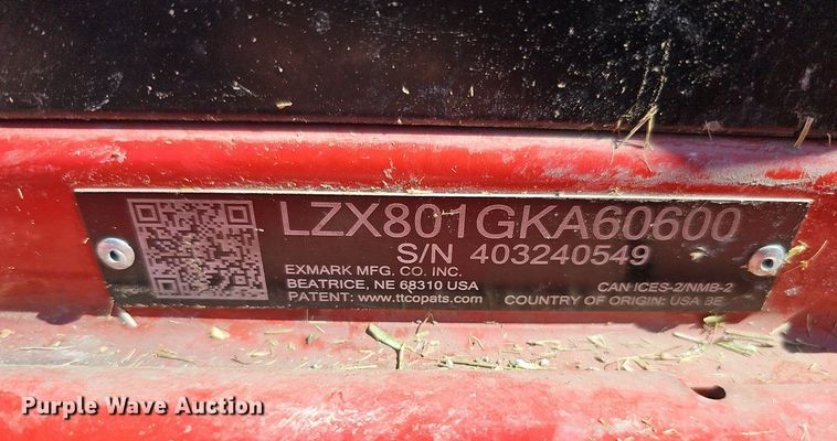 image for item MH9360 Exmark Lazer Z X Series  ZTR lawn mower