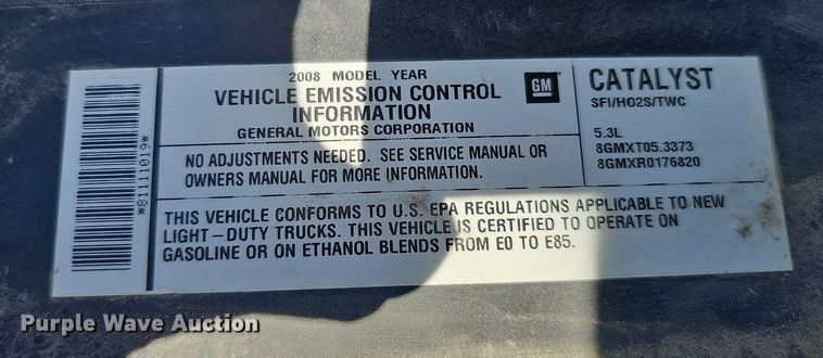 image for item MH9371 2008 Chevrolet Silverado  Crew Cab pickup truck