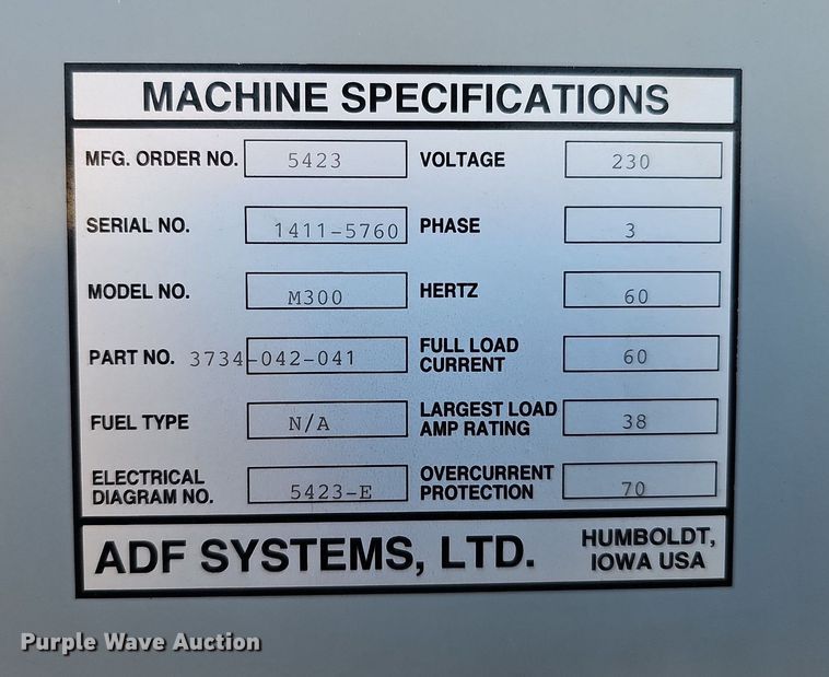 image for item MH9380 ADF Systems M300  parts washer