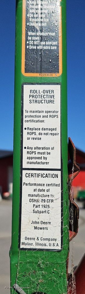 image for item MH9392 John Deere 1435 Series II  lawn mower