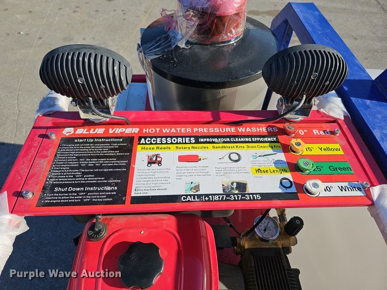 image for item MH9393 Blue Viper YS4000  hot pressure washer