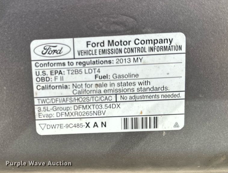 image for item MQ9445 2013 Ford F150  SuperCrew pickup truck