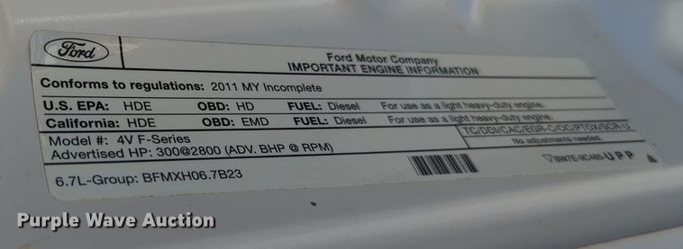 image for item MX9362 2011 Ford F550 Super Duty  SuperCab flatbed truck