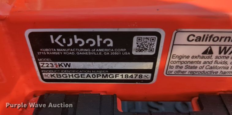 image for item MX9402 Kubota Z231KW  ZTR lawn mower