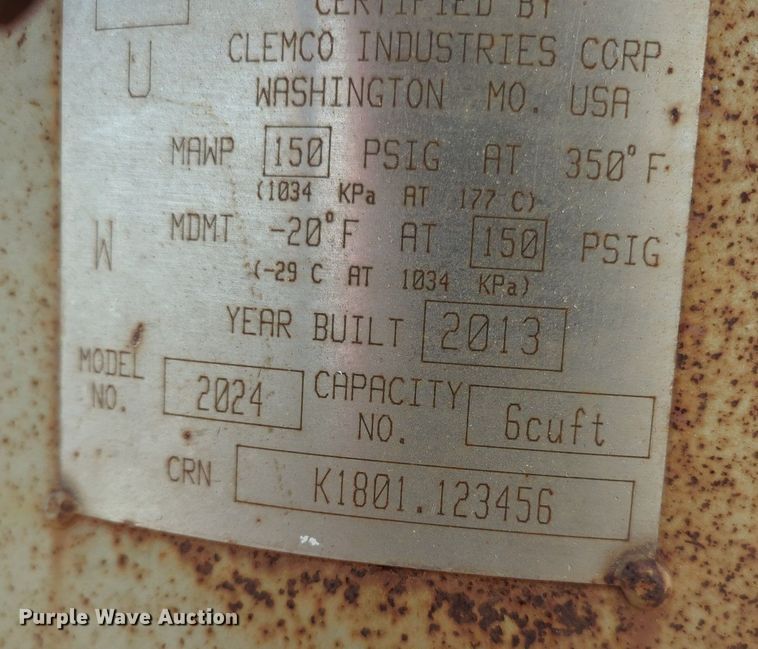 image for item MX9435 2013 Clemco 2024  sand blasting pot