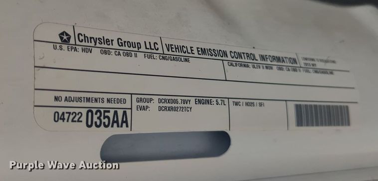 image for item MX9451 2013 Dodge Ram 2500  Crew Cab bale bed pickup truck