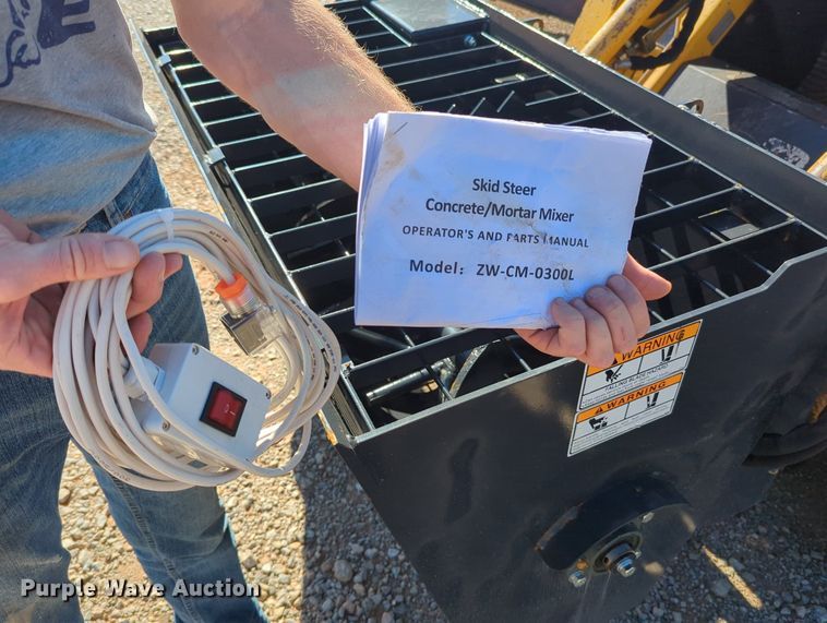 image for item MX9494 2023 Wolverine ZW-CM030DL  skid steer concrete mixer