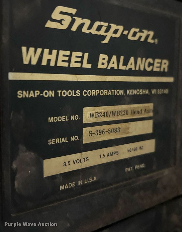 image for item NA9238 Snap On WB240/WB230  wheel Balancer