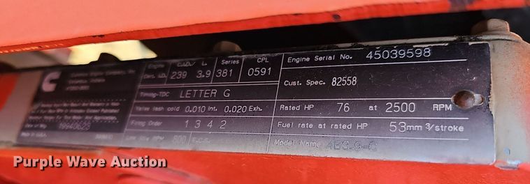 image for item NJ9809 1994 Brush Bandit 200 Plus  wood chipper