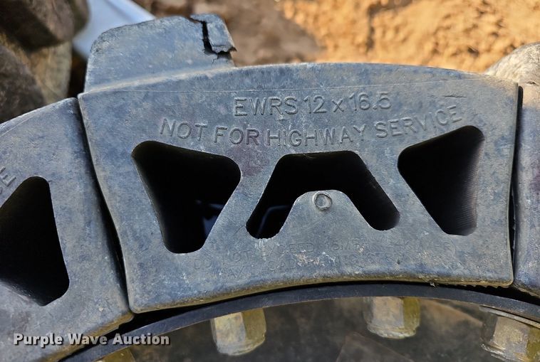 image for item NJ9810 (4) Evolution EWRS 12X16.5 skid steer wheels and tires