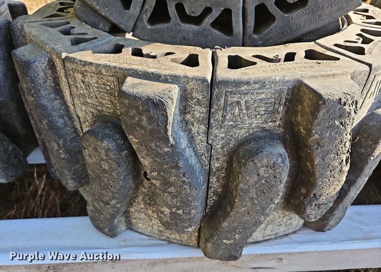 image for item NJ9810 (4) Evolution EWRS 12X16.5 skid steer wheels and tires