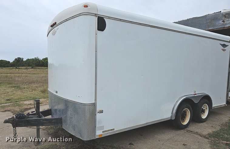 image for item NJ9812 2002 H&H  enclosed cargo trailer