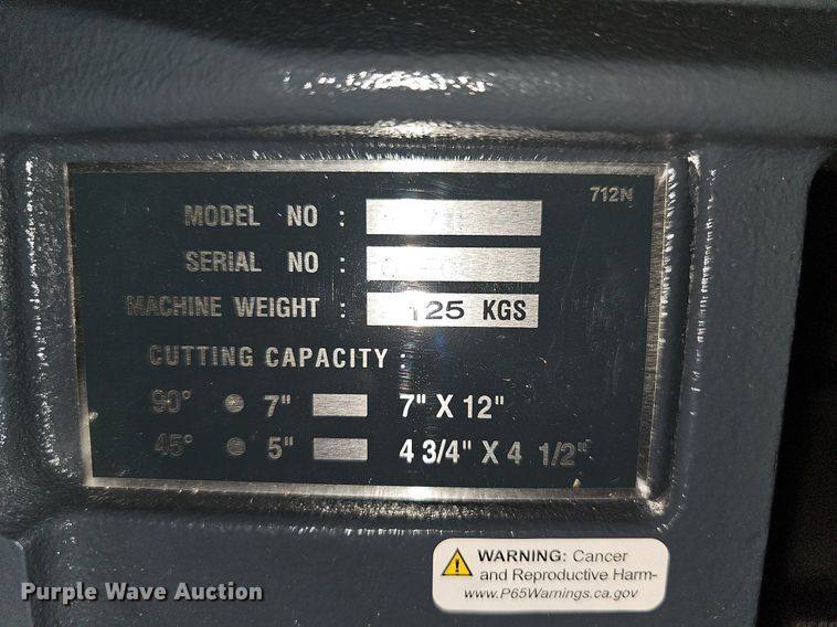 image for item NJ9821 2020 Dake SE712  bandsaw