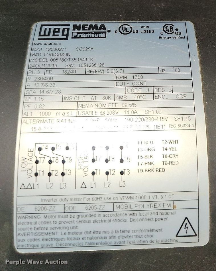 image for item NJ9822 Speedaire  air compressor
