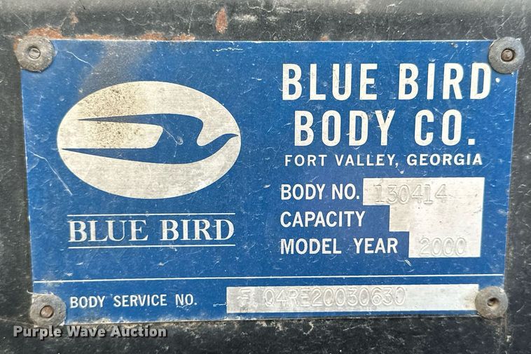 image for item NP9645 2000 Blue Bird LTC 40  coach bus